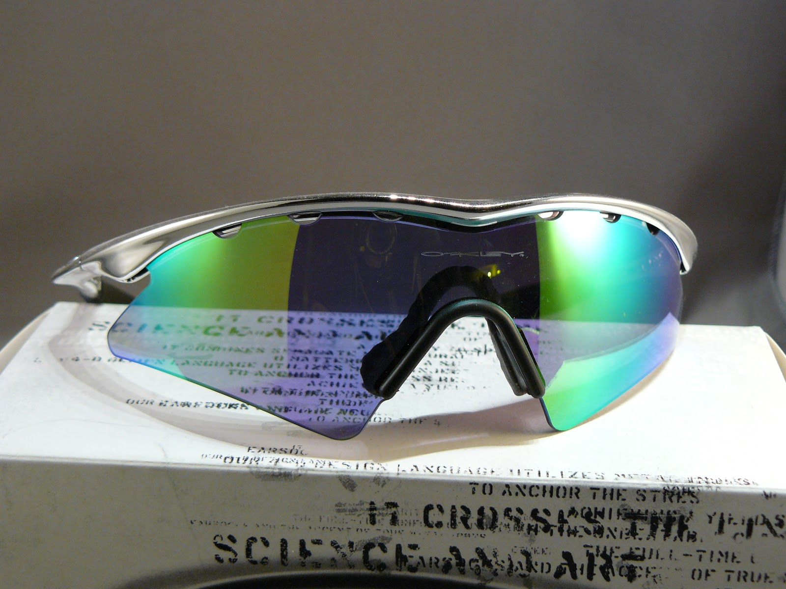 Oakleyforsale Oakley M Frame, Bright Chrome, G26 Iridium