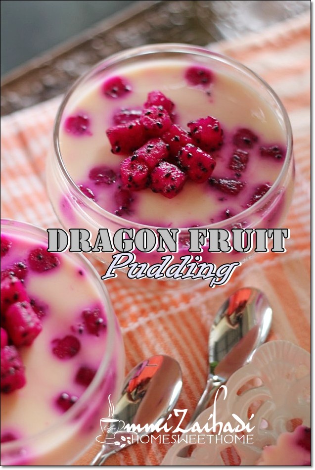 Home Sweet Home Dragon Fruit Pudding