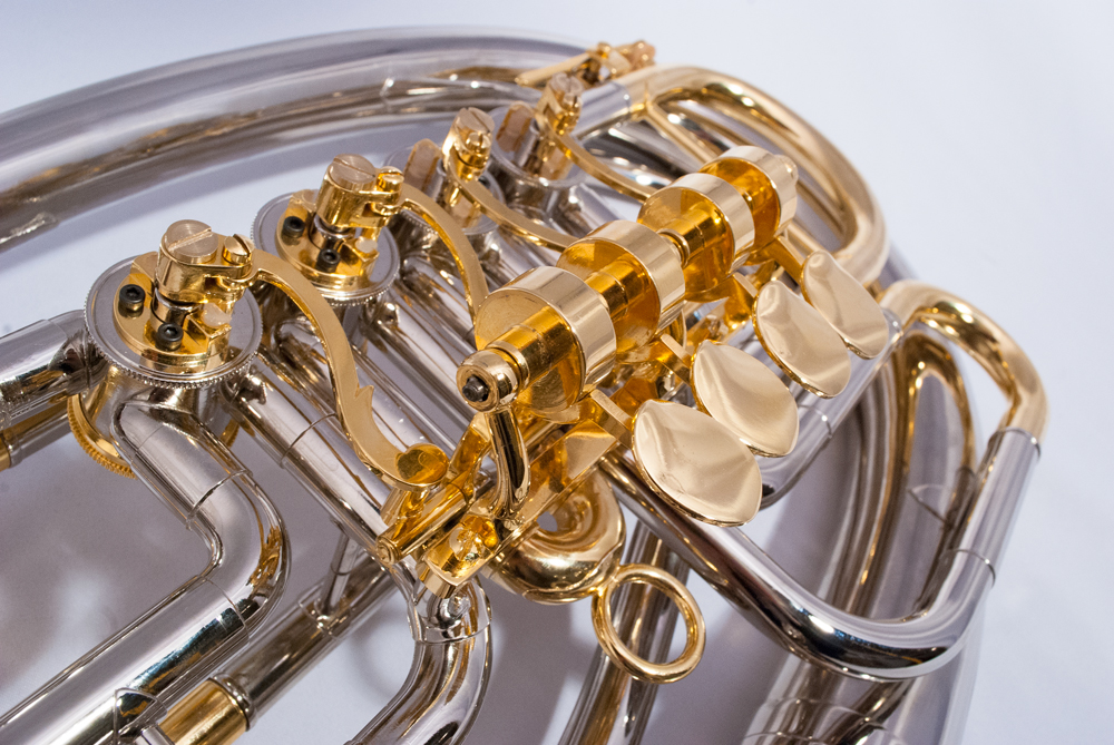 Baritone horn / Euphonium horn by Amati in Nickel silver finish and 24K