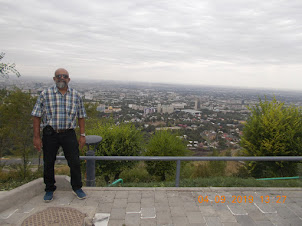 The View from Kok-Tobe mountain resort in Almaty.