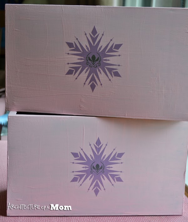 Architecture of a Mom Frozen Inspired Storage Boxes with an Arendelle