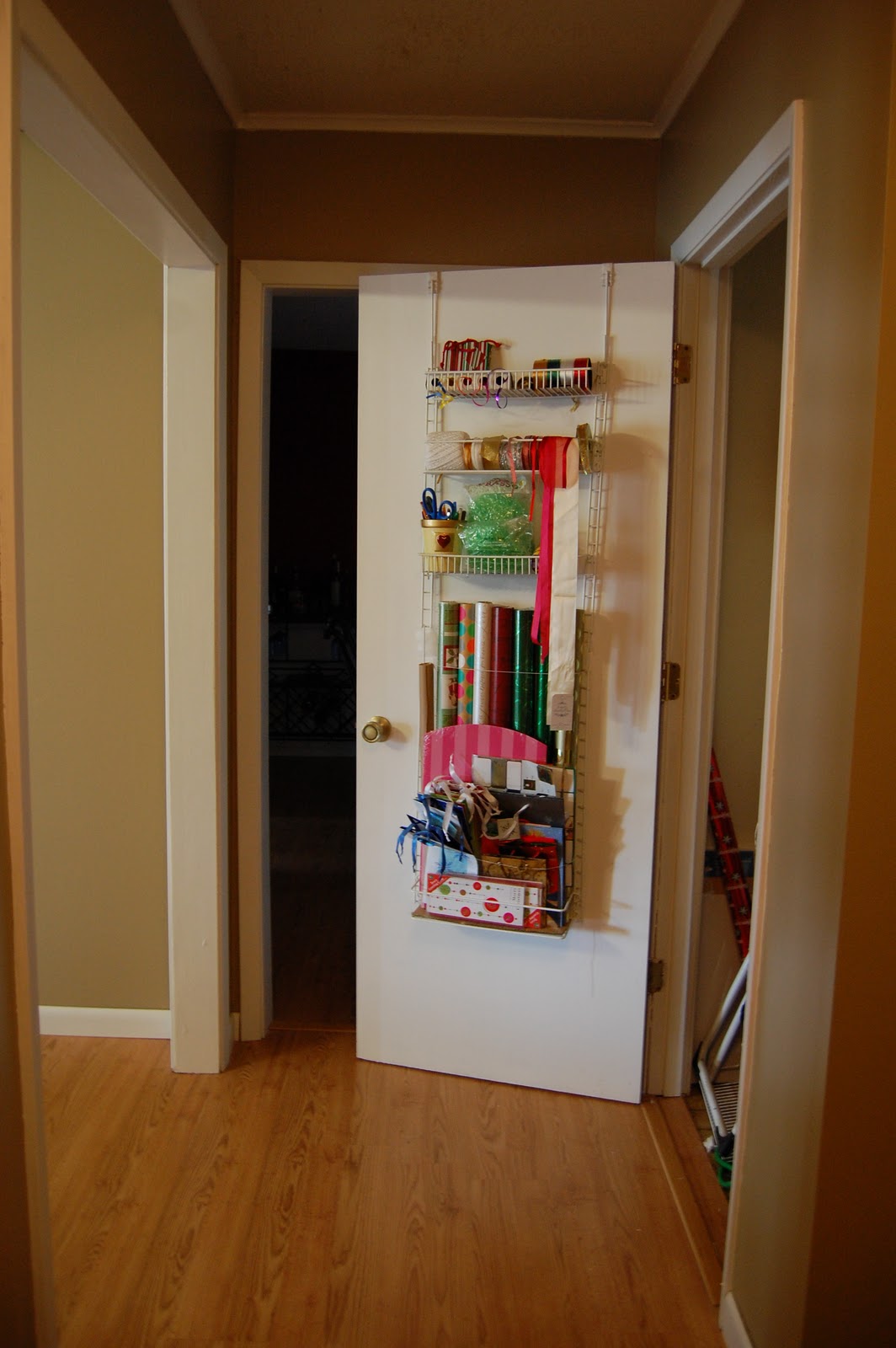 Spare time remodeling: gift wrap organization