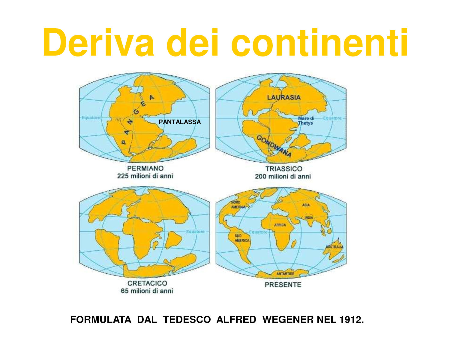 La Deriva Dei Continenti Scuola Primaria Veleggiando nell'Infinito: Deriva dei continenti: l’acqua nella crosta