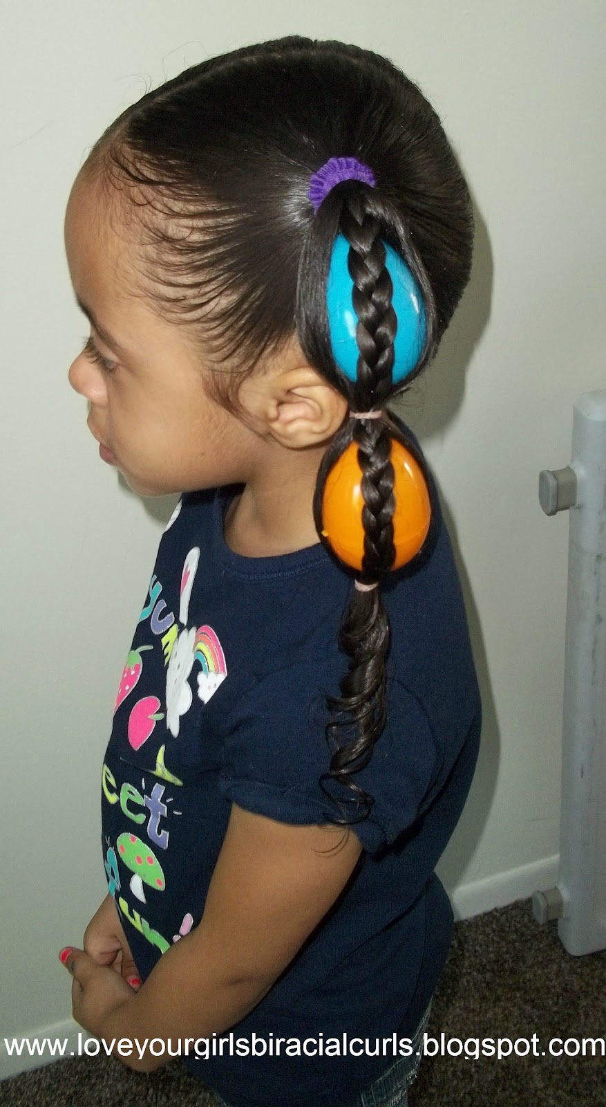 Love Your Girls Biracial Curls: Egg Tails Easter Hairstyle ...