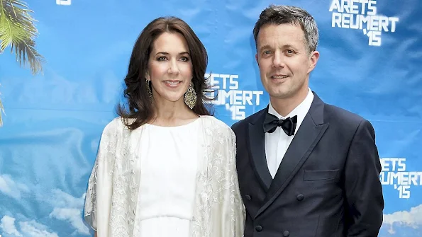 Crown Princess Mary and Crown Prince Frederik attend the Reumert Awards 2015 ceremony