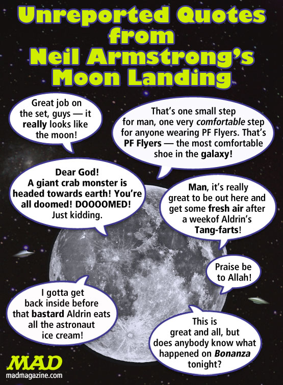 Mad magazine Neil Armstrong's Weird Quote Thingies