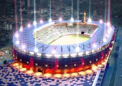 DESARROLLO PERUANO: La Espectacular Iluminación Exterior del Estadio
