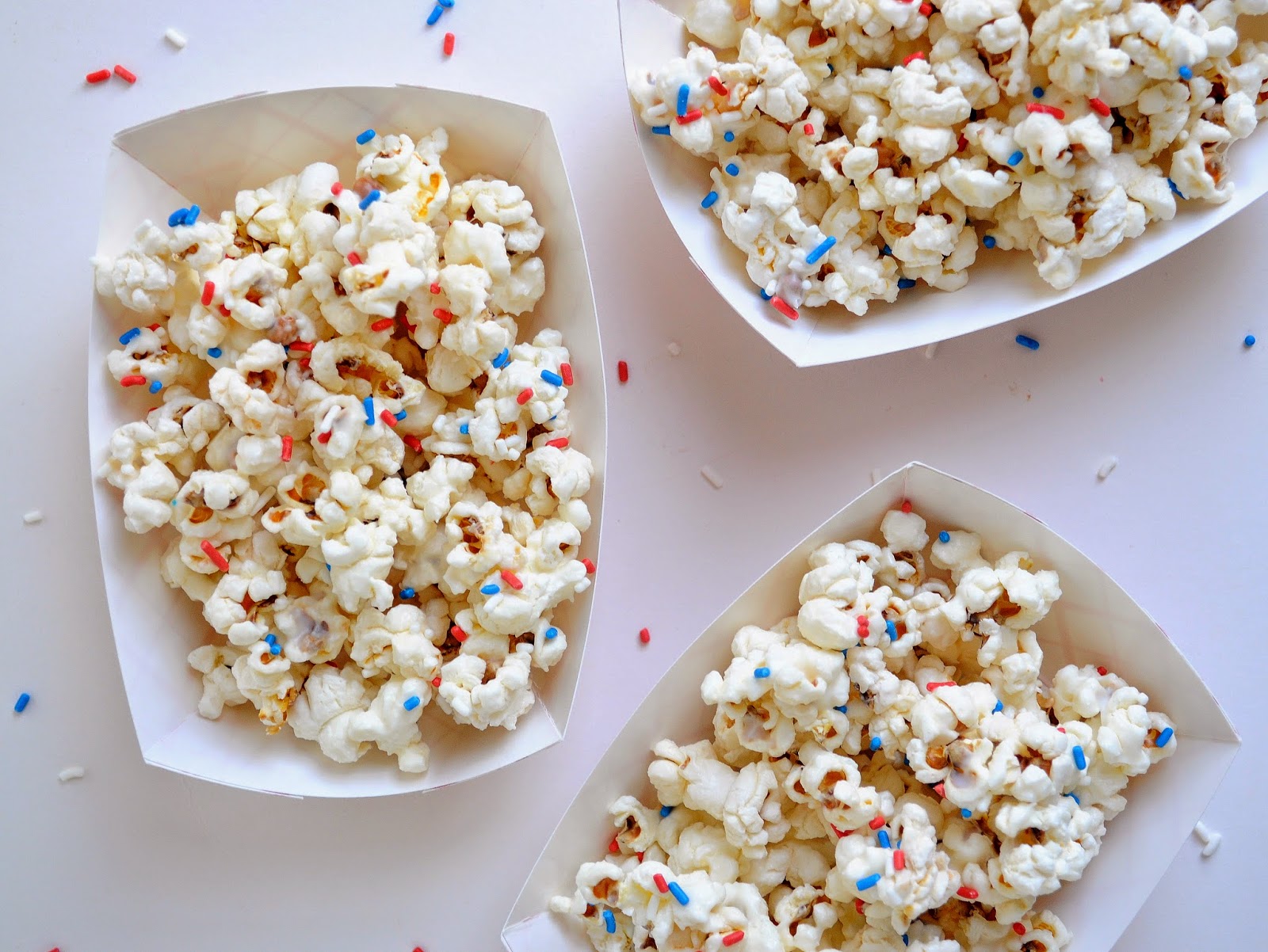 4th of july sprinkle popcorn