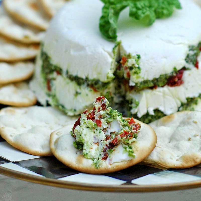 Savoring Time in the Kitchen Basil Pesto and Cheese Strata