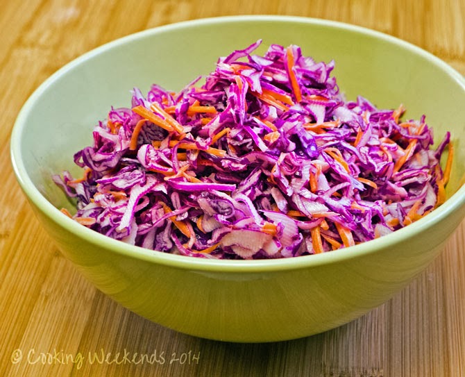 Cooking Weekends Red Cabbage Coleslaw