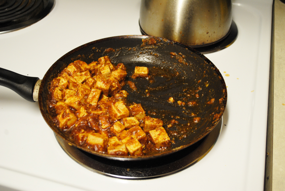 Of The Fountain Peanut Butter Tofu + Stir Fry