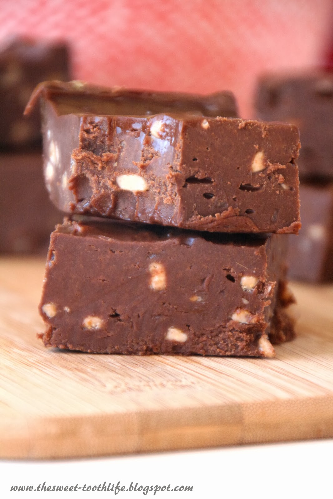 The Sweet {Tooth} Life Super Easy Dark Chocolate Toffee Fudge