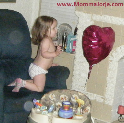 Sasha with Valentine Balloon