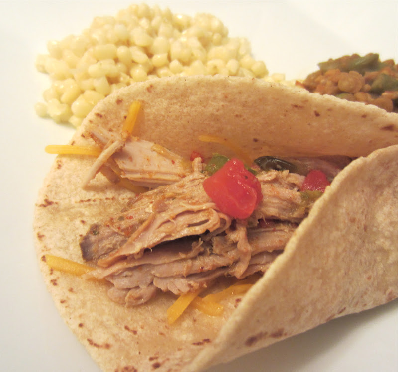 Little Mommy, Big Appetite Slow Cooker Salsa Verde Shredded Pork Tacos