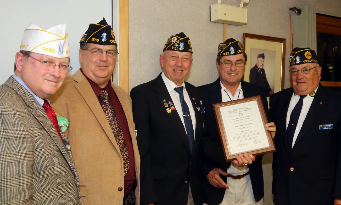 New York American Legion News Croghan Color Guard Gets Award of Excellence
