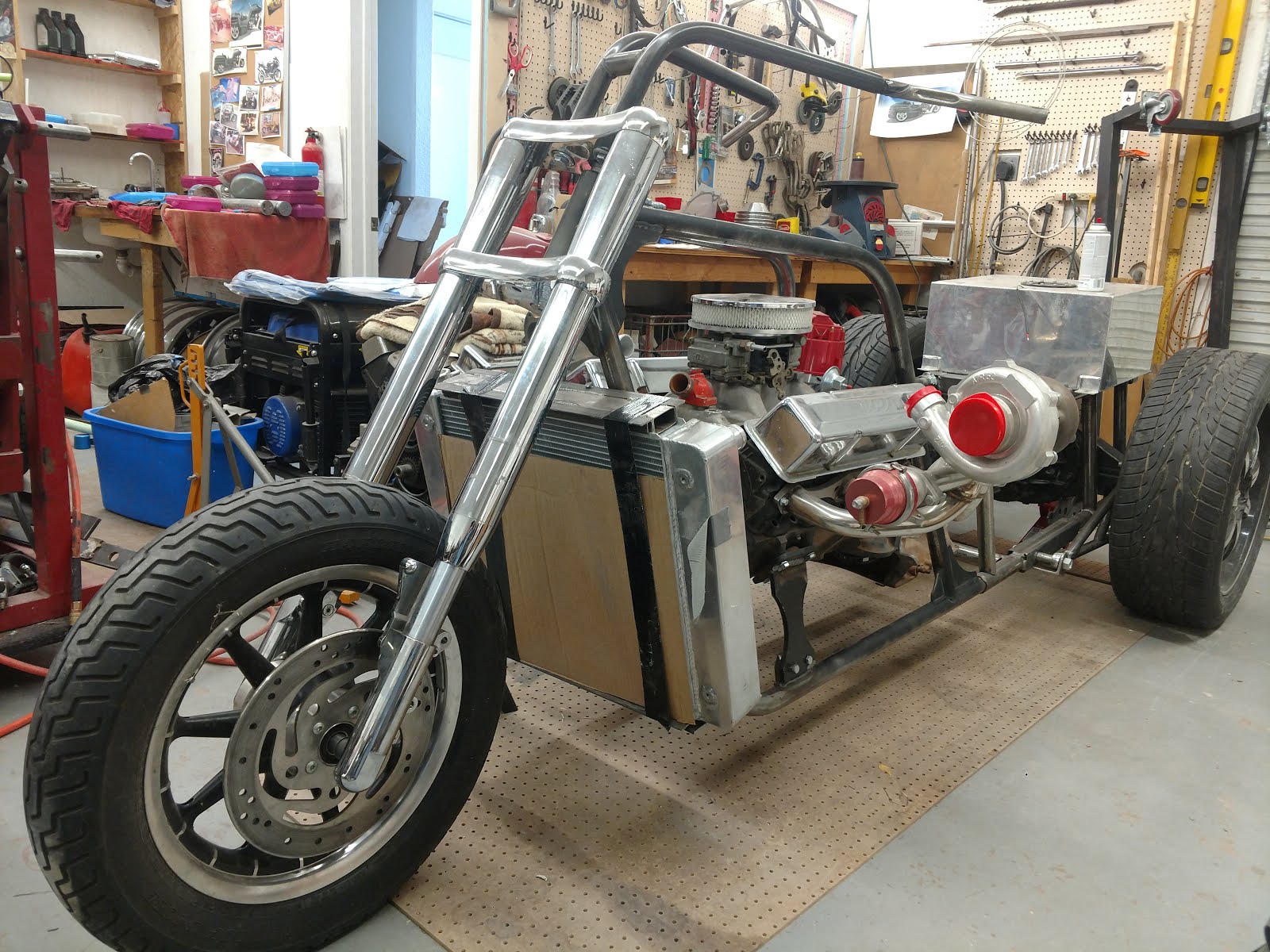 350 chevy trike rolling chassis