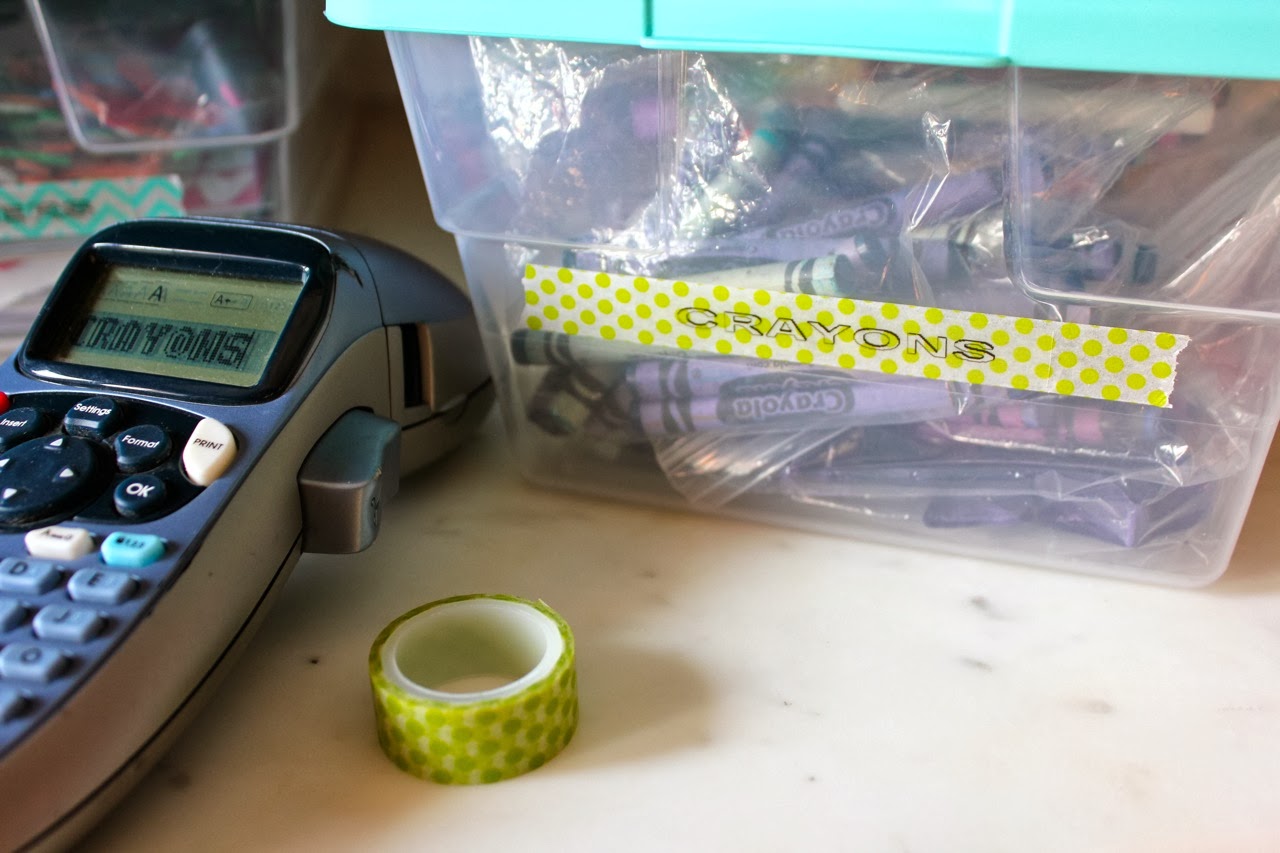 Schoolhouse Ronk Washi Tape Labels