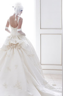 Indonesian Model Astrid Ellena Wedding Dress Modelling pic