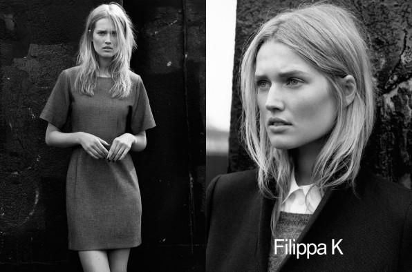 Women Management Filippa K Fall 2011 Campaign Preview Toni Garrn