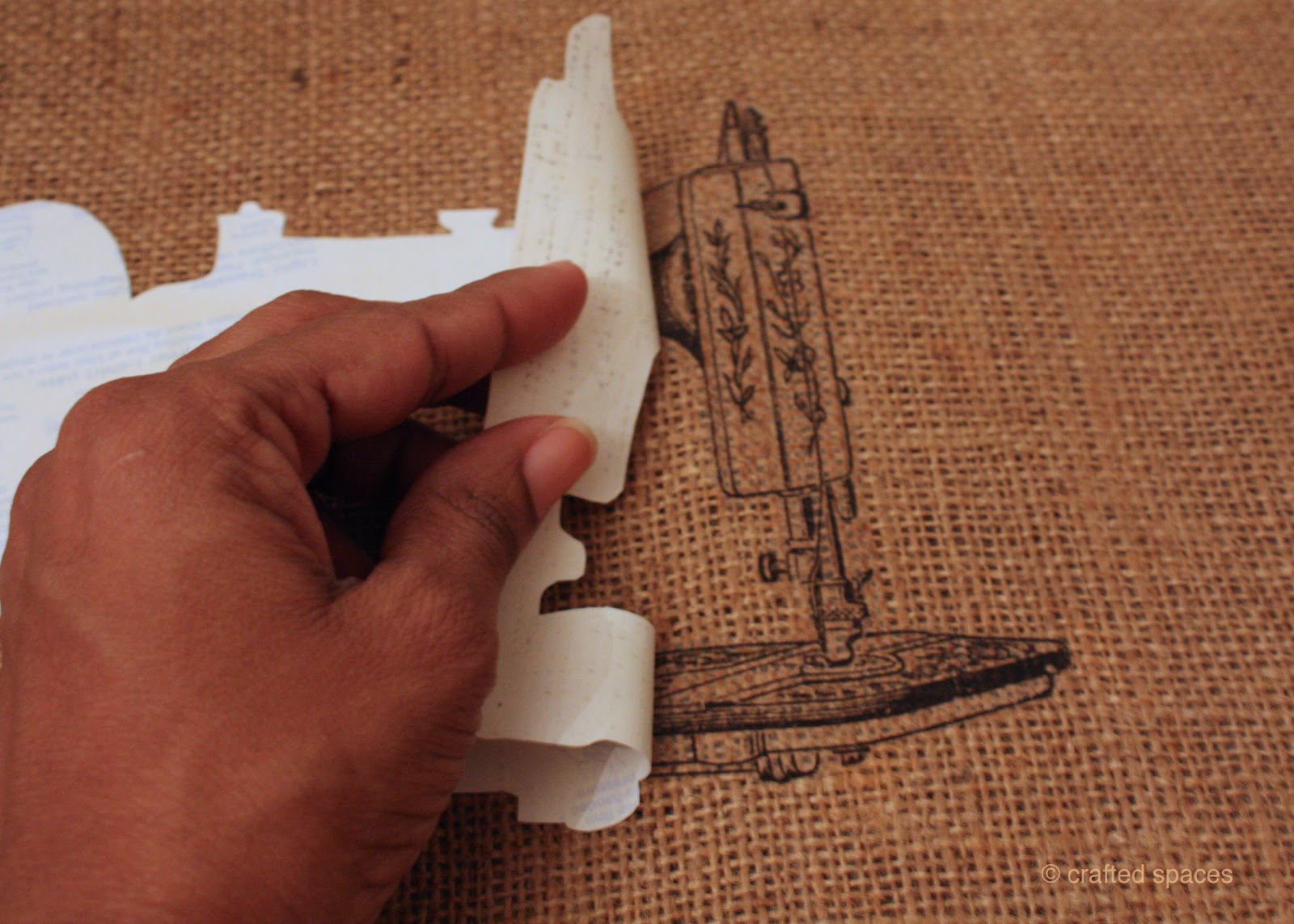 Crafted Spaces DIY Burlap Art