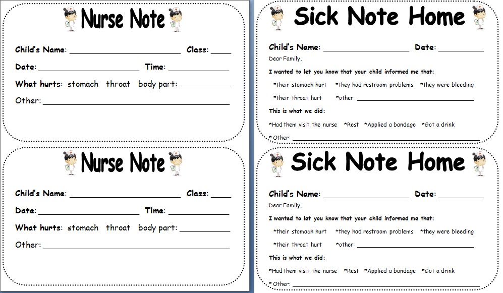 sick note form