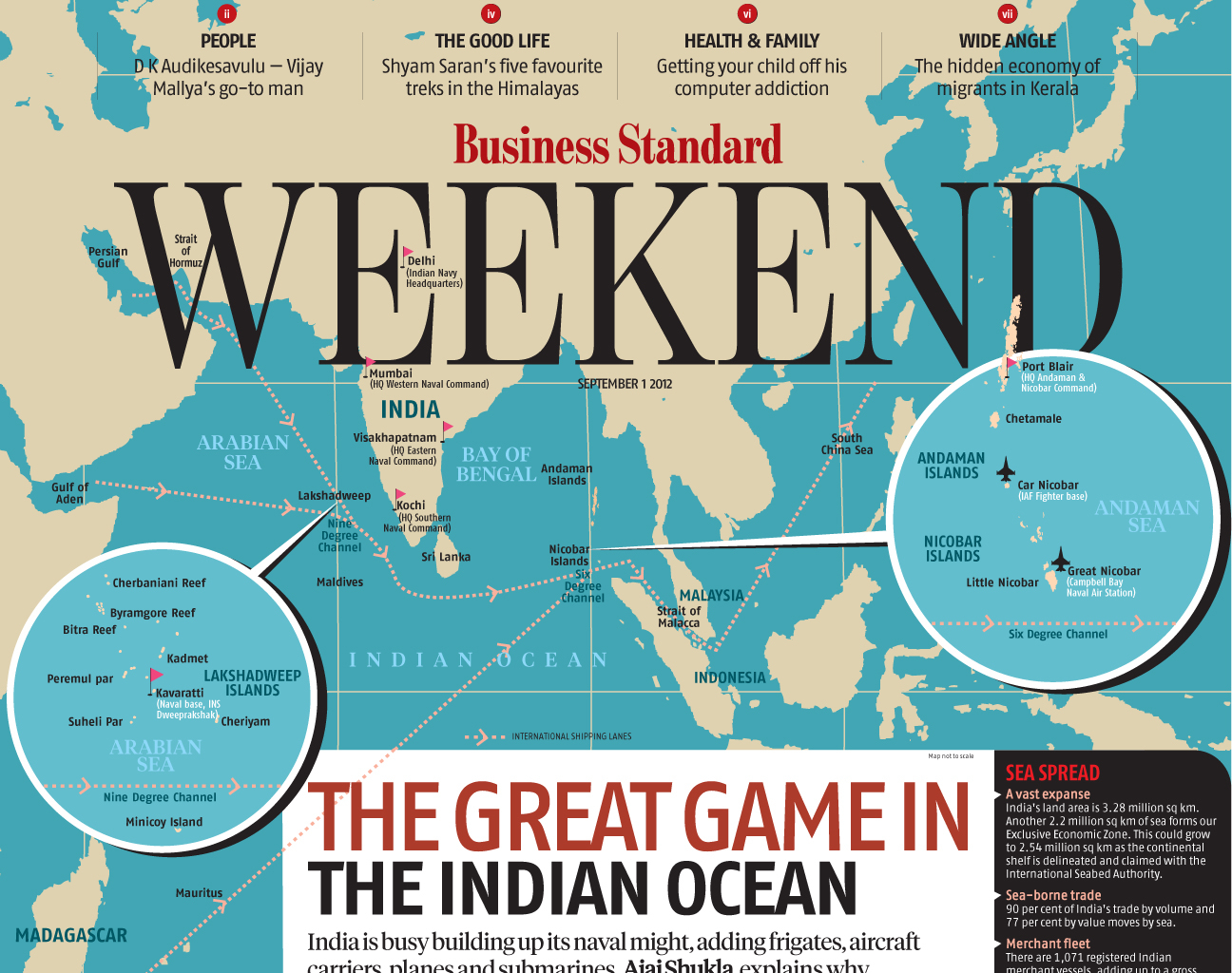 The strategic location of the Andaman-Nicobar archipelago
