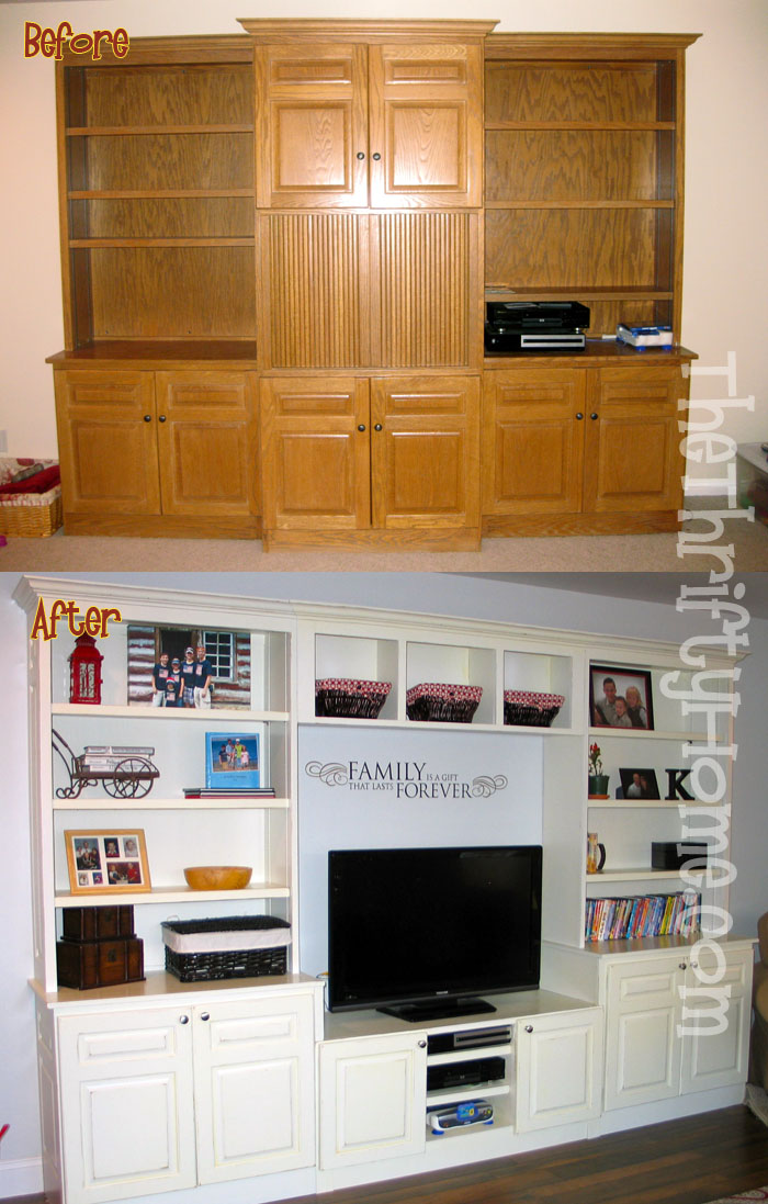 *The Thrifty Home Refinished and Rebuilt Entertainment Center