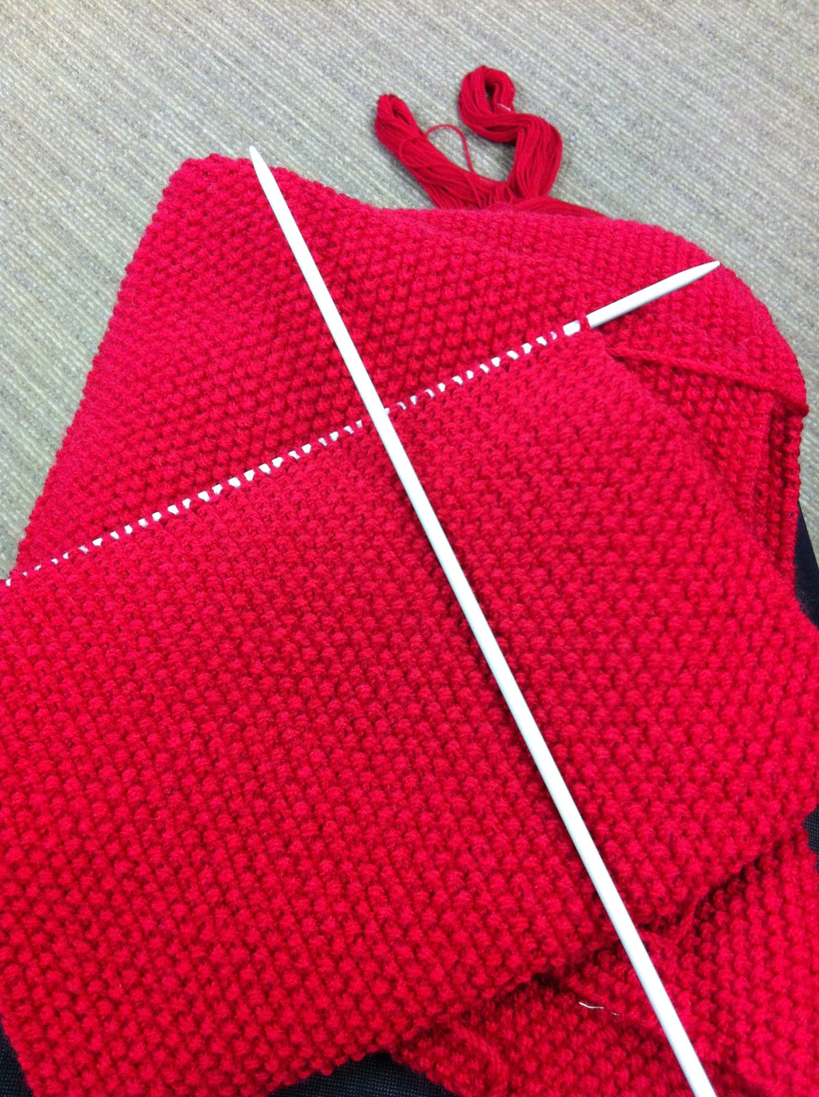 CheeKeeLee: Moss Stitch Scarf