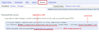 Google Code Source Page