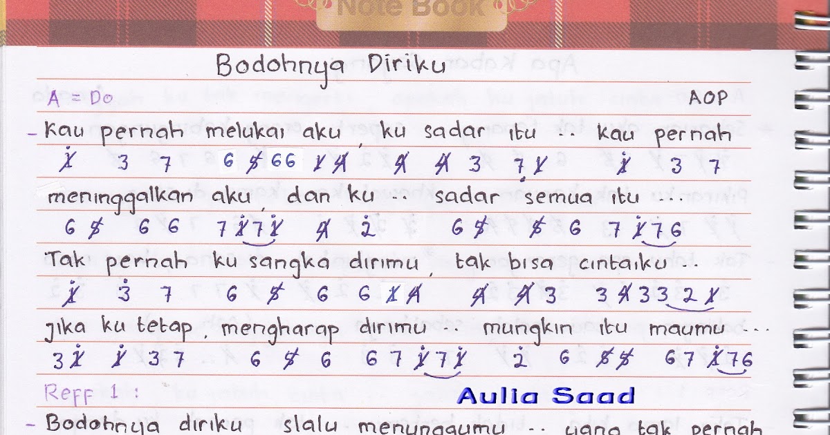 Not Angka : AOP - Bodohnya Diriku | Aulia's World