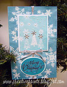 The Creative Pointe: &quot;Merry Christmas&quot; Snowflake Card