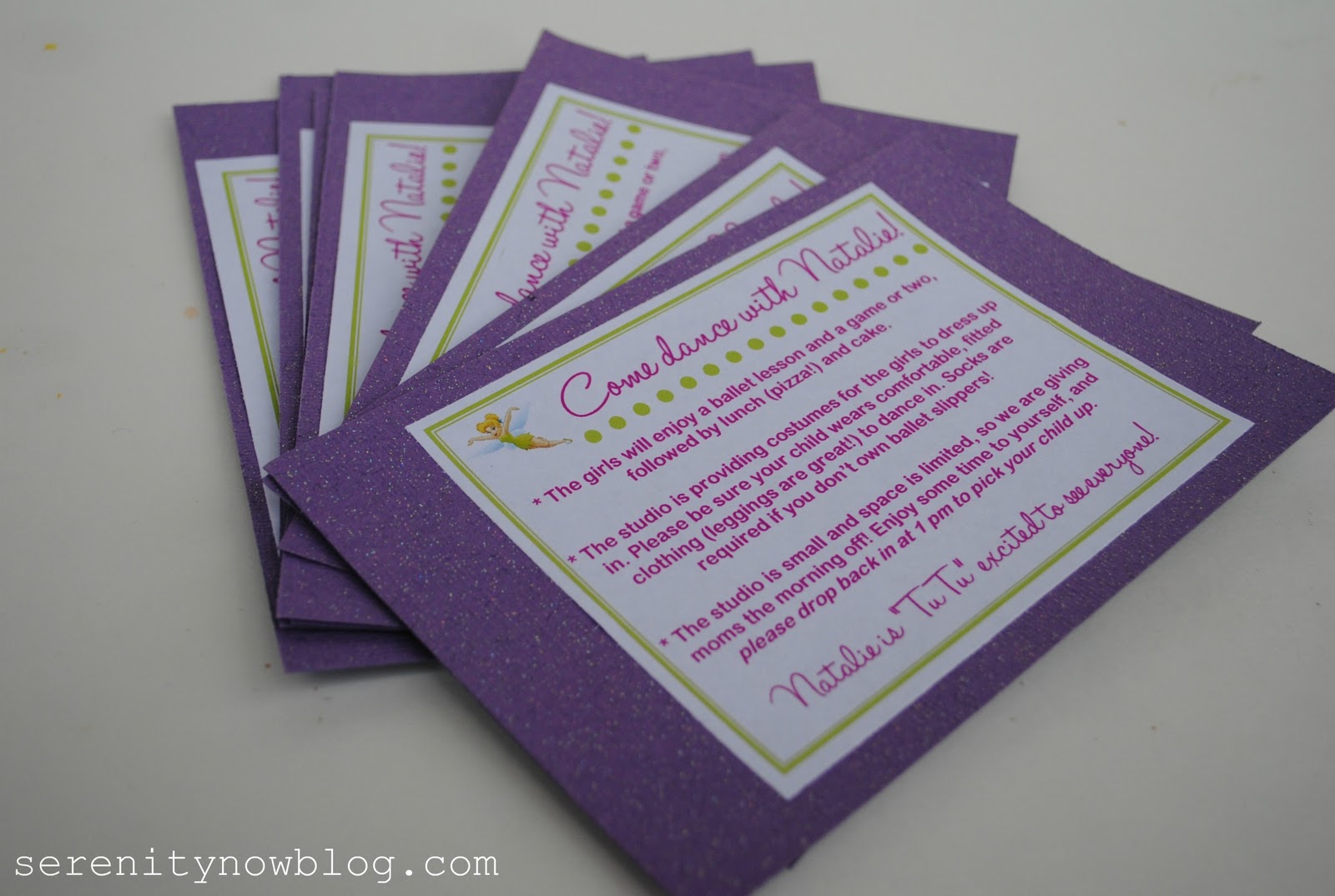 Serenity Now Dressing Up Plain Party Invitations (DIY)