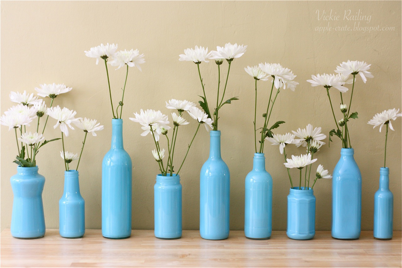 The Apple Crate Painted Bottle Vases