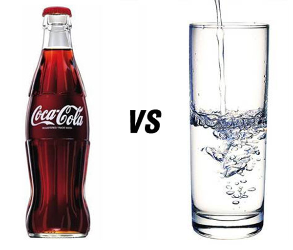 Lucid Dream Water vs. Coke