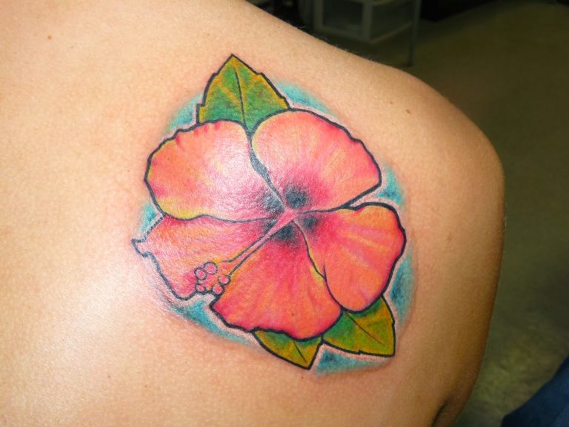 hawaiian flower tattoos hawaiian flower tattoos