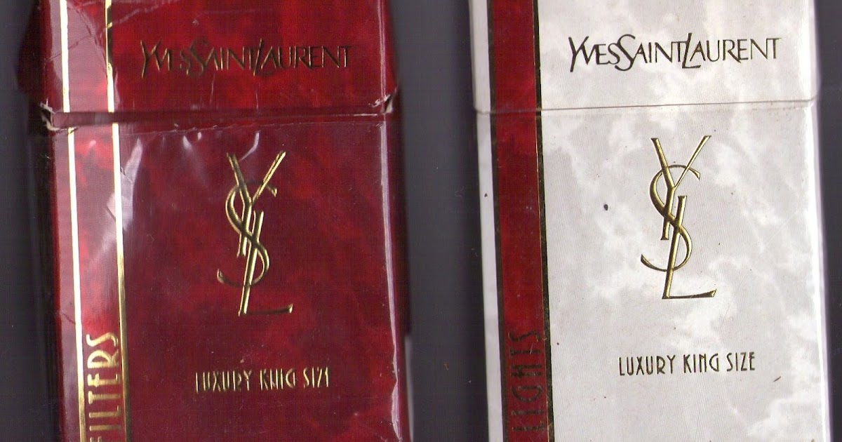 Ma Collection de paquets de cigarettes YVES ST LAURENT
