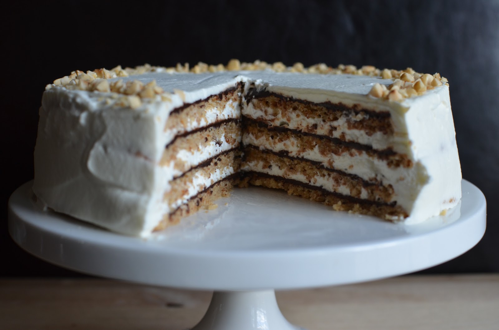 Playing with Flour Incredible chocolatehazelnut meringue torte in