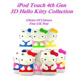 3d Hello Kitty Ipod Touch Case 4th Generation3