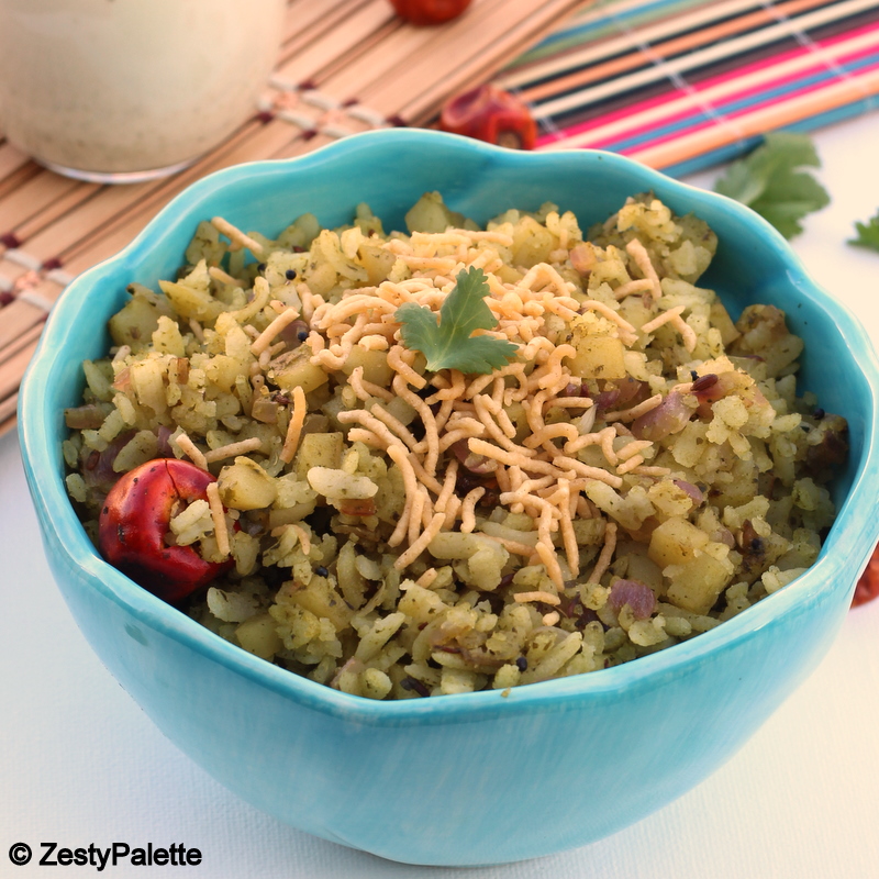 Cooks Joy Green Poha(Aval) Upma (Using Coriander Paste)