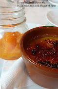 My brulee is lovely & creamy with a strong mandarin flavour. (brulee)