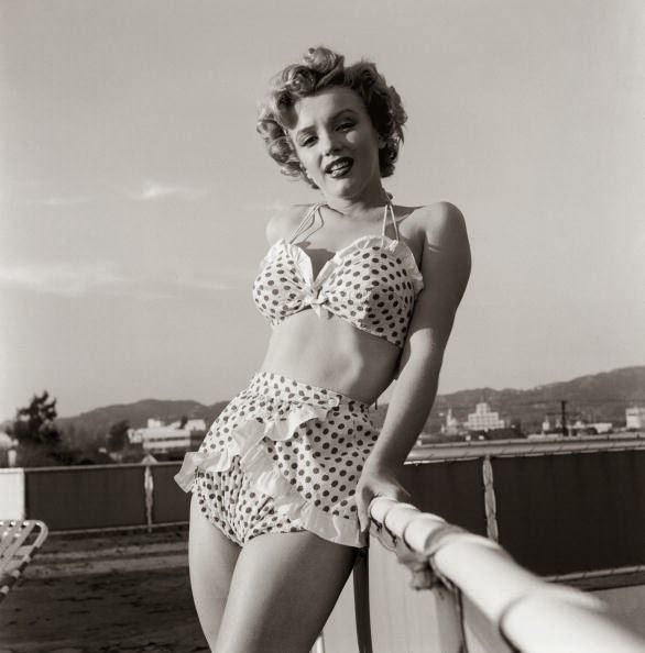 marilyn monroe maillot à pois