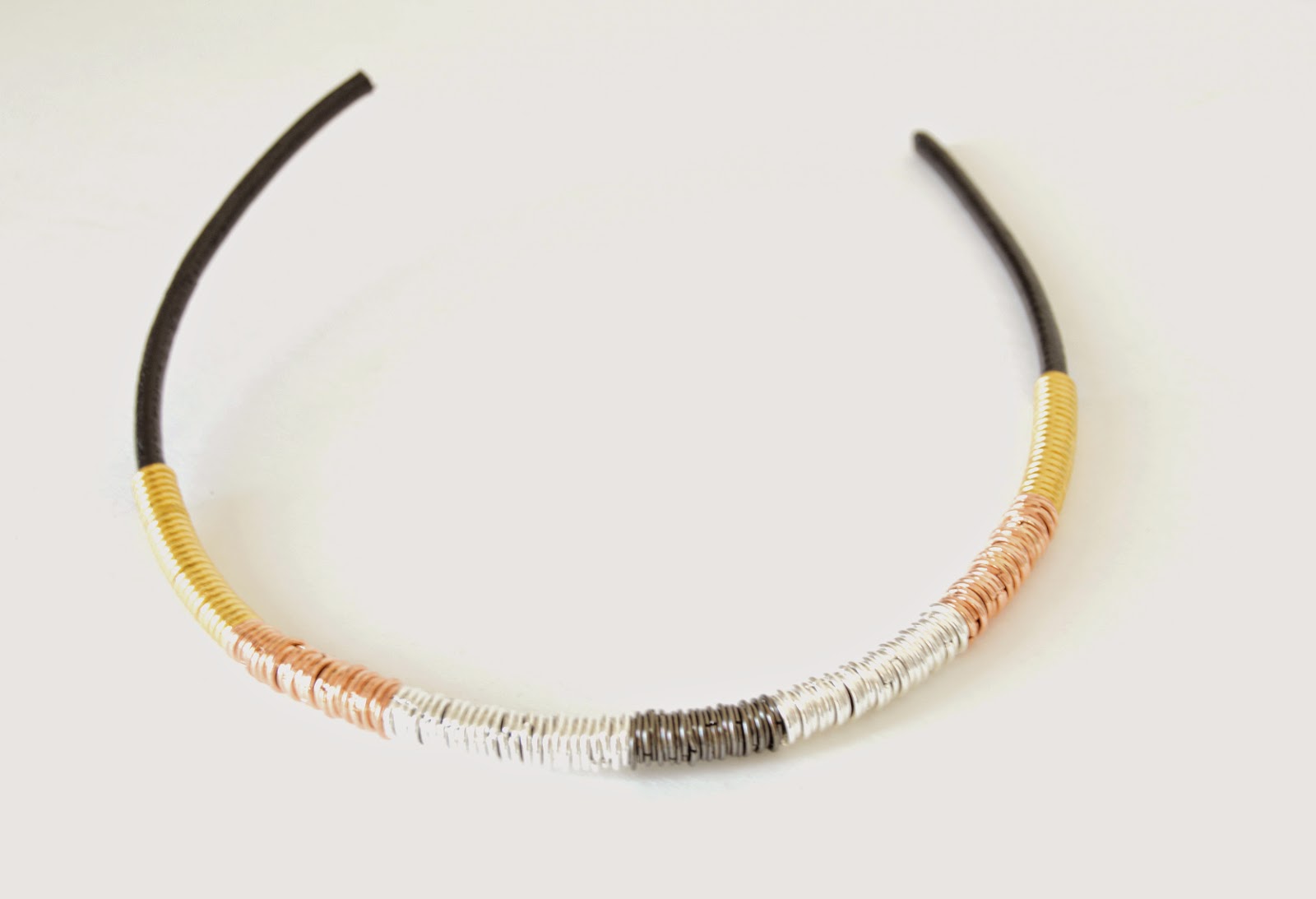 Vikalpah Mixed metal jump rings Necklace DIY