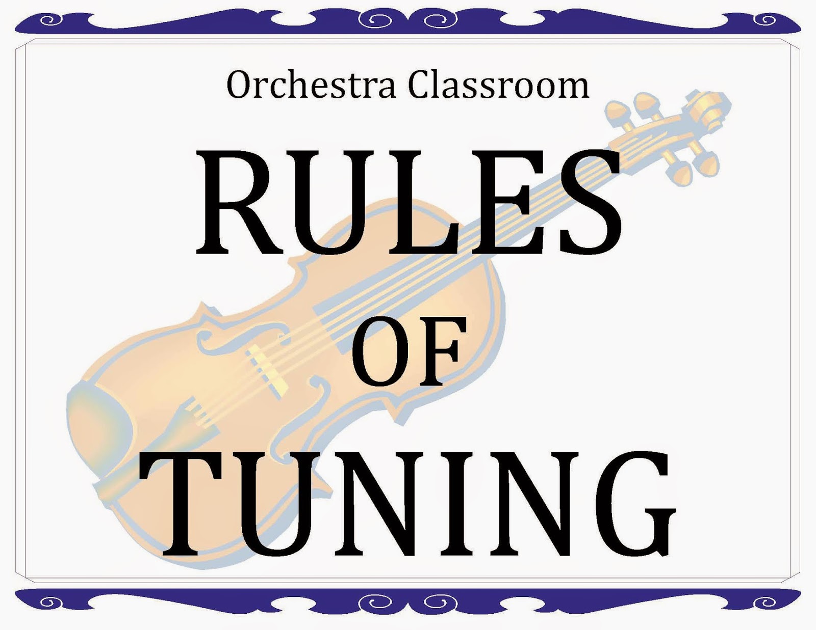 Orchestra Classroom Teaching Tuning