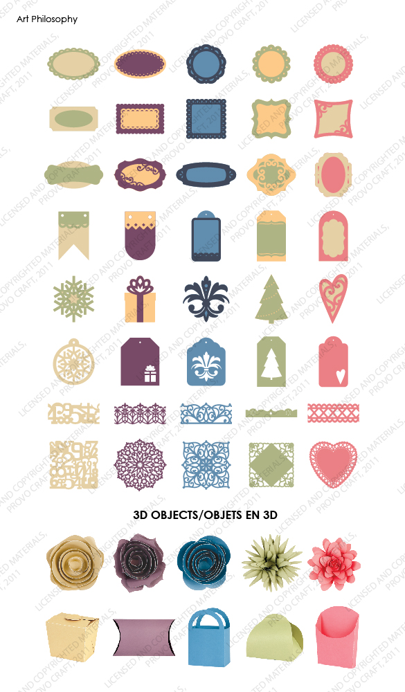 If You Bling It Art Philosophy Cricut Cartridge Exclusively from Close