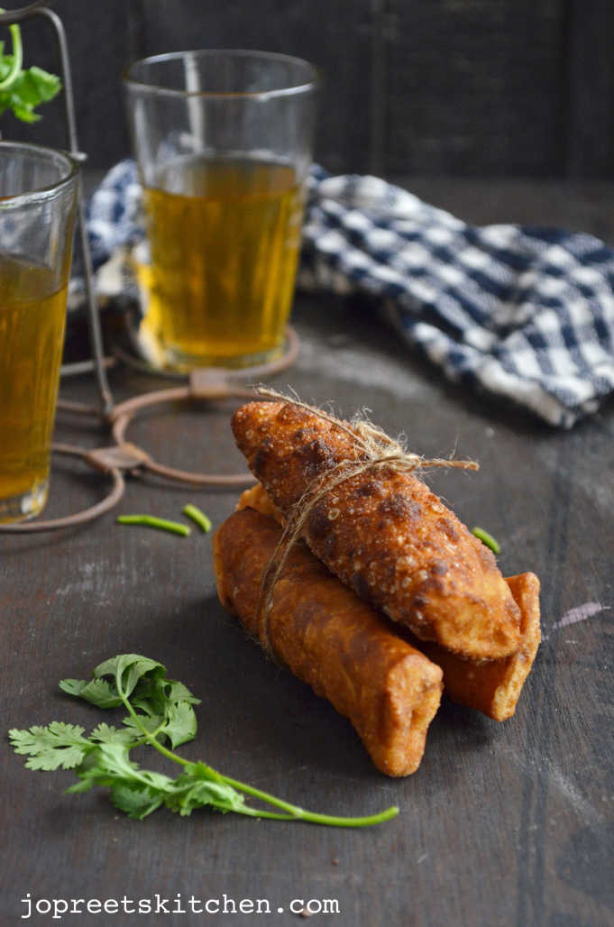 Paneer Cigar Rolls Jopreetskitchen