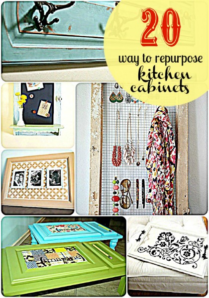 Hip2thrift 20 Ways To Repurpose Kitchen Cabinet Doors
