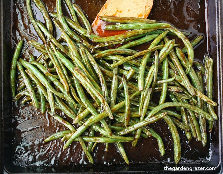 The Garden Grazer Hoisin Roasted Green Beans