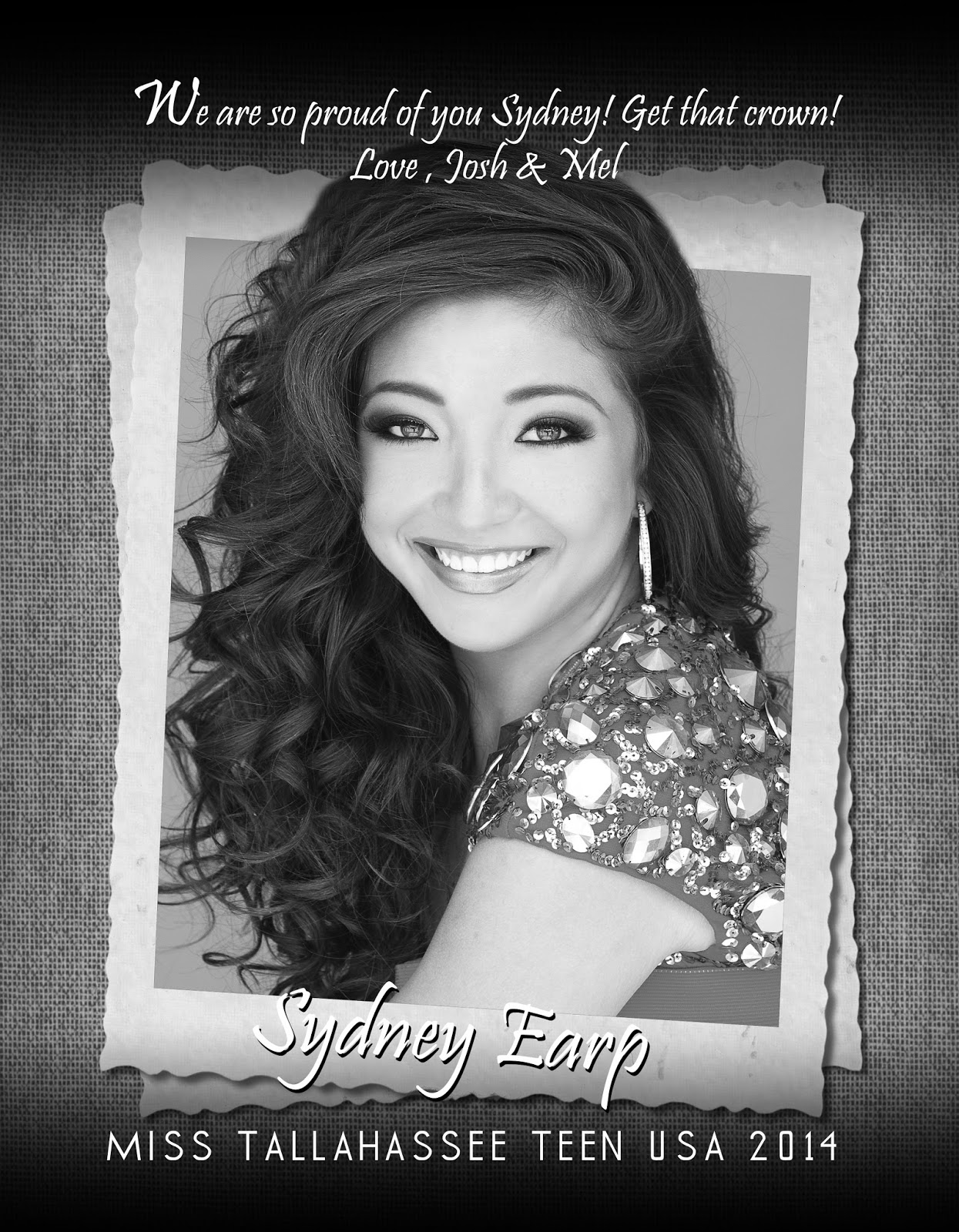 pageant ad page template