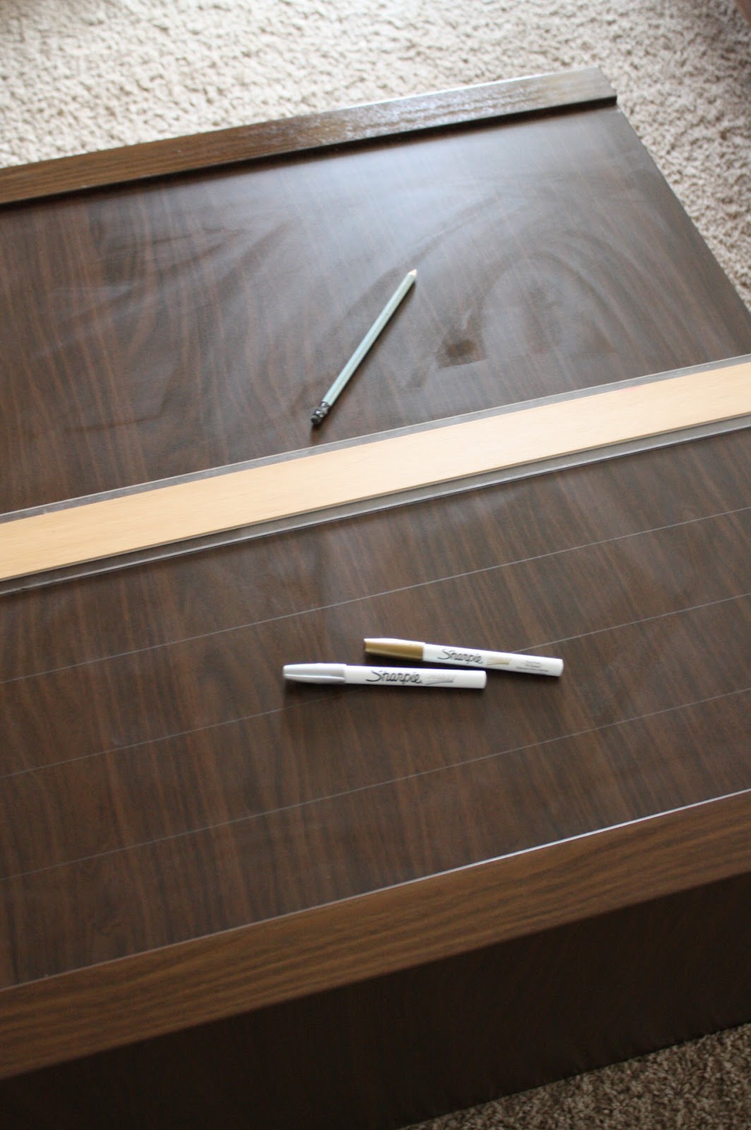 DIY ikea coffee table updated