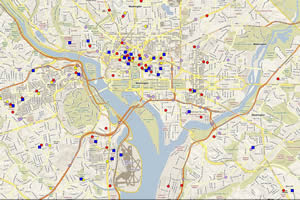 Visualizing branch locations